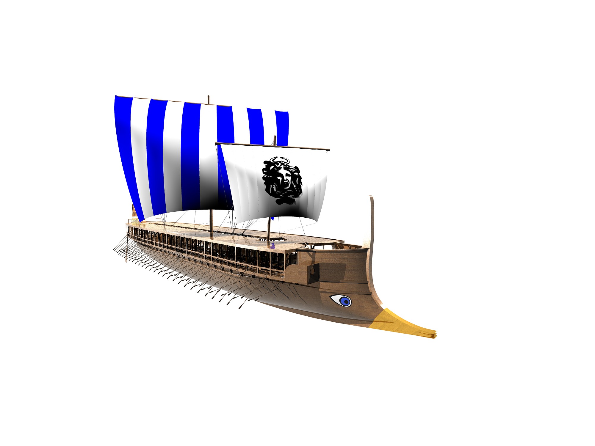 希腊桨帆船图纸